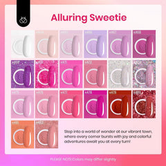 Beetles Dip Powder Kit Alluring Sweetie colors for easy nail customization.