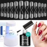 Beetles Etch-X almond medium tips provide secure, durable extensions