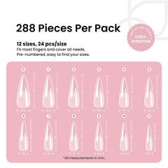Beetles Etch-X tips 12 sizes display shows precise fit for each finger.