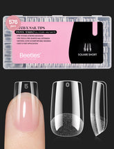 Beetles Etch-X square short bundle shows durable nails for lasting wear