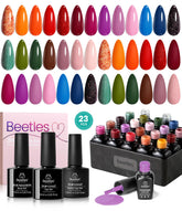 Beetles Fall Gel Nail Polish Set color palette for warm autumn manicures.