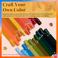 Beetles Fall Gel Polish Set orange swatch ideal for bold accents