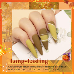 Beetles Fall Gel Polish Set red shade for classic manicures and gloss finish