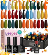 Beetles Fall Gel Polish Set yellow swatch for bright day-to-day nails