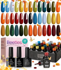Beetles Fall Gel Polish Set yellow swatch for bright day-to-day nails