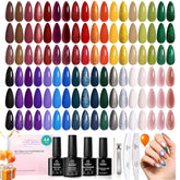 Beetles Fall Gel Nail Kit cover shot showing 36 colors for versatile manicures