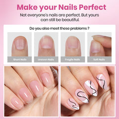 Beetles Flat-X almond coffin short tips 16-size set enables precise sizing for diverse nails.