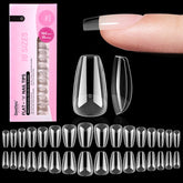 Beetles Flat-X coffin short tips closeup shows secure no-lift fit on flat nails.