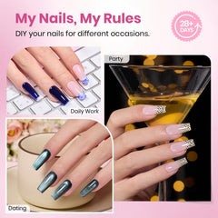 Beetles Flat-X 16-size nail tips enable quick size matching for a precise fit