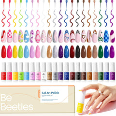 Beetles French Tip Gel Liner Set bottle closeup for precise nail art