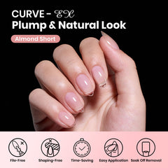 Beetles Gel long-lasting extensions demonstrate strong adhesion for a full nail look.