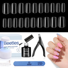 Beetles Gel Nail Kit LED lamp powering quick at-home cures