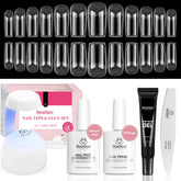 Beetles Gel Nail Kit Medium Square with Dehydrator and Primer ready for at-home manicure