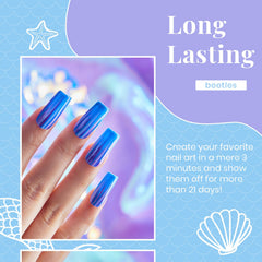 Beetles Gel Polish aquamarine shade on a nail wheel for vibrant finish