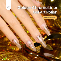 Beetles Gel Nail Polish chrome mirror finish reflects light for bold, futuristic nails.