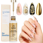 Beetles Gel Nail Polish gold French tip bottle for a luxe at-home manicure.