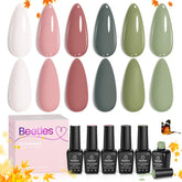 Beetles Gel Nail Polish Sage Green bottle showcases long-lasting salon-ready color.
