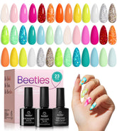 Beetles gel-nail-polish-set-20-colors vibrant rainbow colors for at-home manicures