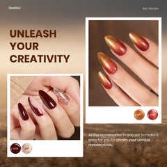 Beetles Gel Nail Polish Set glossy top coat delivers long-lasting shine