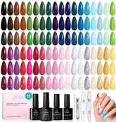 Beetles Gel Nail Polish Set color-swatches show dreamy holiday shades for festive nails.