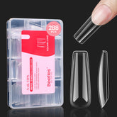 Beetles Gel Nail Tips long square in box for easy at-home manicure
