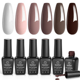 Beetles gel polish coffee-brown swatches for chic winter nails