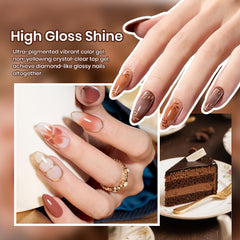 Beetles Brownie Bliss bottles in chocolate tones