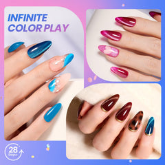 Beetles Gel Polish cat-eye gels magnet with 3D shifting depth for dynamic nails