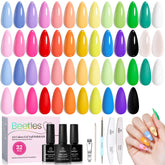 Beetles Gel Polish Doodle Dreams collection swatches show vibrant manicure-ready colors.