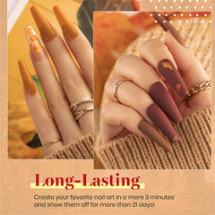 Beetles Gel Polish Fall Set coffee-swatch depicts deep espresso hue for elegant nails.