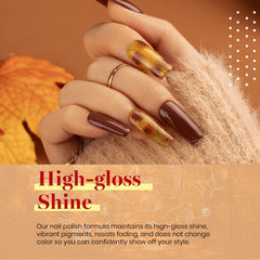 Beetles Gel Polish Fall Set mocha-swatch delivers creamy neutral with subtle shimmer.