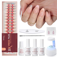 Beetles Gel Polish French tips kit 224pcs organized for easy DIY manicure