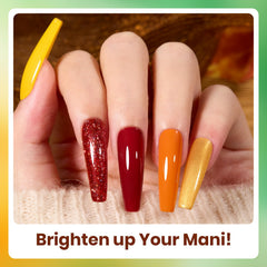 Beetles Gel Polish Green Glitter bottle highlights festive sparkle for holiday nails.