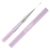Beetles Gel Polish liner brush close-up with detachable handle for precise line work.