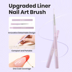 Beetles Gel Polish liner brush tip detail suitable for accurate fine lines.