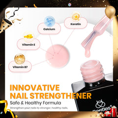 Beetles Gel Polish nail-strengthener with hydrolyzed wheat protein for durable nails.
