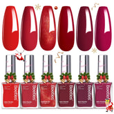 Beetles Gel Polish Blazing Rose bottle closeup highlights rich red shade for stylish nails.