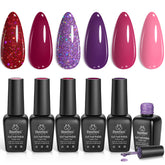 Beetles Gel Polish Ruby Sonatas Pink shows vibrant color with long-lasting shine for everyday nails.