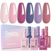 Beetles Gel Polish set box with six colors for easy at-home shade selection