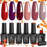 Beetles Gel Polish Set Burgundy swatch for long-lasting wine-red manicure