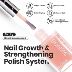 Beetles Gel Polish Set shimmering nude bottle highlights shimmering finish options for chic nails.