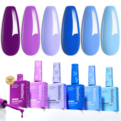 Beetles Gel Polish set with six color bottles for versatile manicure options