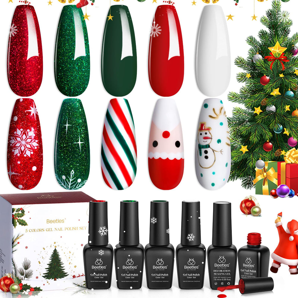 Beetles Gel Polish Snow White—crisp holiday nails with long-lasting shine.
