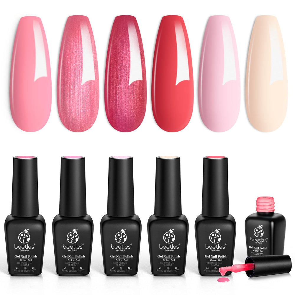 Beetles Gel Polish Sweetheart A518 swatch shows soft pink for everyday nails