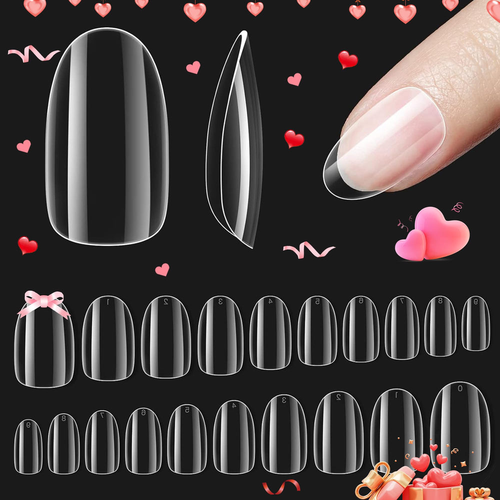 Beetles Gelly Tips packaging shows 500 clear tips for easy DIY manicure.