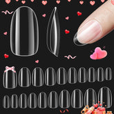 Beetles Gelly Tips packaging shows 500 clear tips for easy DIY manicure.