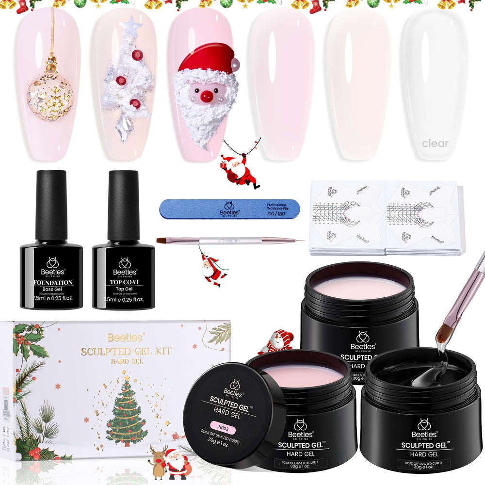 Beetles Gel Polish Christmas kit box showing festive colors for pro-quality nails.