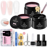 Beetles hard gel kit packaging, ready for salon use and quick extensions.