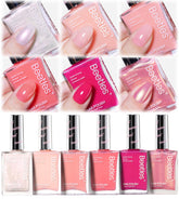 Beetles Heartbeat hot pink nail polish with quick-dry formula for at-home manicures.