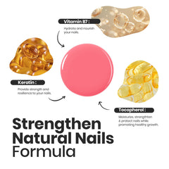 Beetles Heartbeat nude pink nail polish adds soft, natural color and subtle shine.